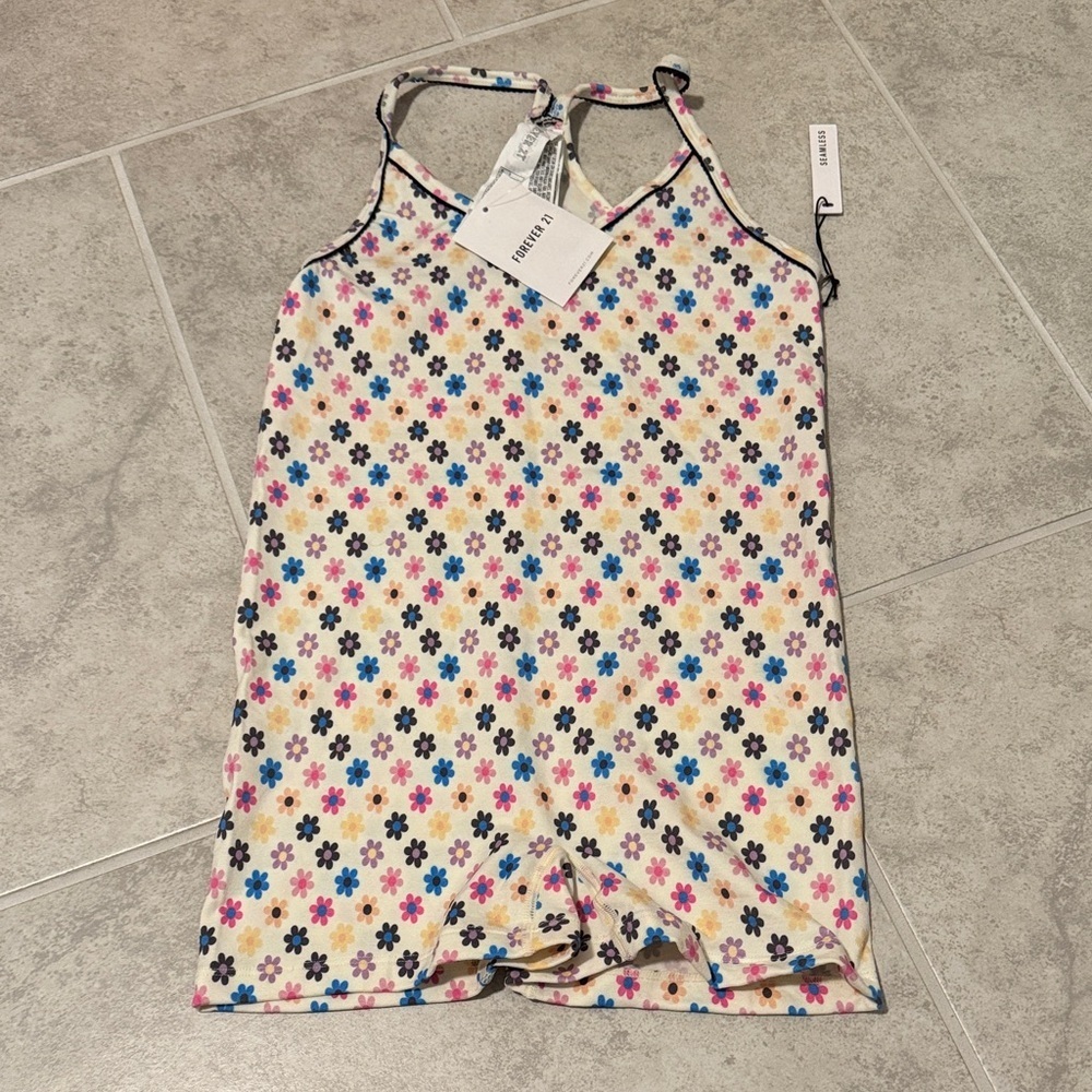 Forever 21 Multicolor Floral Sleepwear Romper